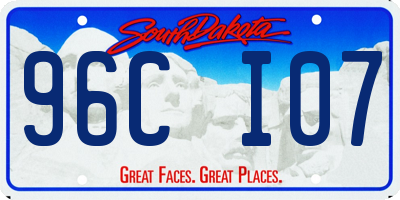 SD license plate 96CI07