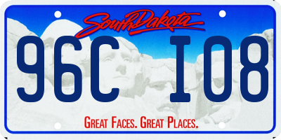 SD license plate 96CI08