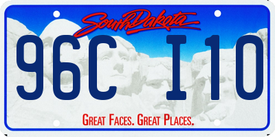 SD license plate 96CI10