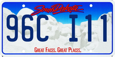 SD license plate 96CI11