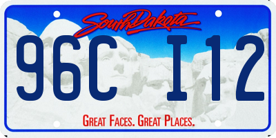 SD license plate 96CI12