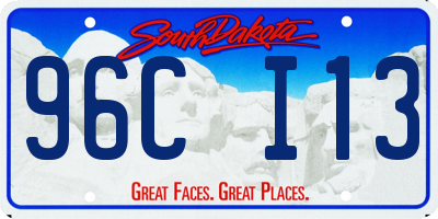 SD license plate 96CI13