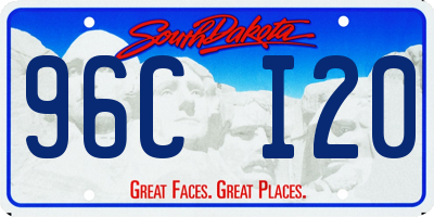 SD license plate 96CI20