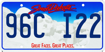 SD license plate 96CI22