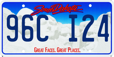 SD license plate 96CI24