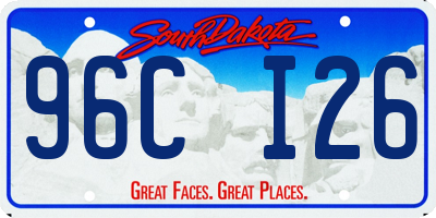SD license plate 96CI26