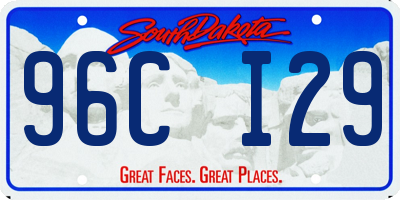 SD license plate 96CI29