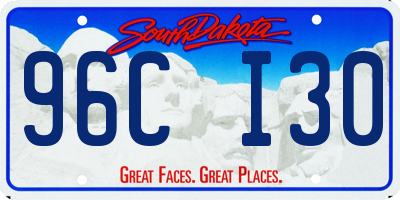SD license plate 96CI30