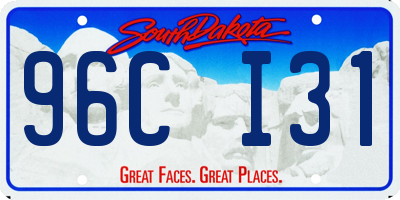 SD license plate 96CI31