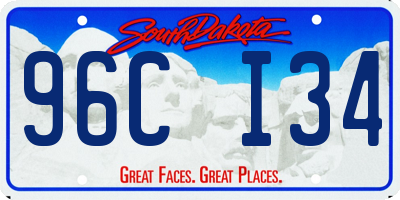 SD license plate 96CI34