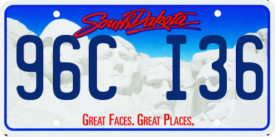 SD license plate 96CI36