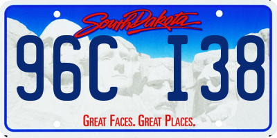 SD license plate 96CI38