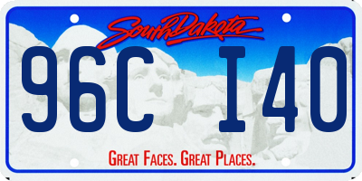 SD license plate 96CI40