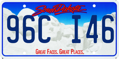 SD license plate 96CI46