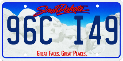 SD license plate 96CI49