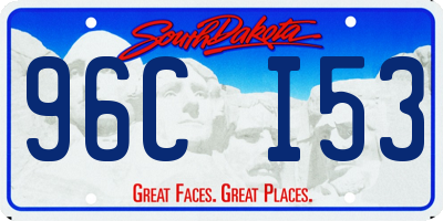 SD license plate 96CI53