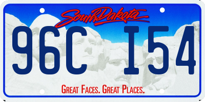 SD license plate 96CI54