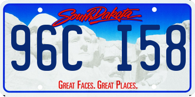 SD license plate 96CI58