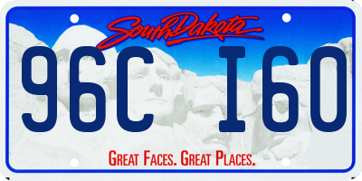 SD license plate 96CI60