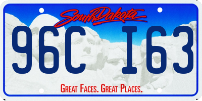 SD license plate 96CI63