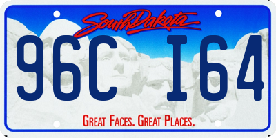 SD license plate 96CI64