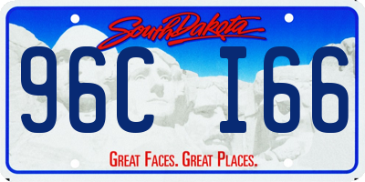 SD license plate 96CI66