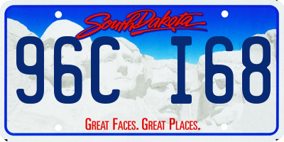 SD license plate 96CI68