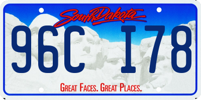 SD license plate 96CI78