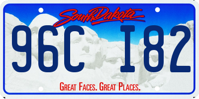 SD license plate 96CI82