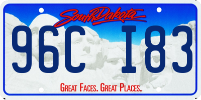 SD license plate 96CI83