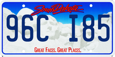 SD license plate 96CI85