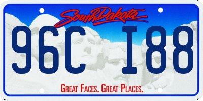 SD license plate 96CI88