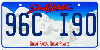 SD license plate 96CI90