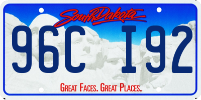 SD license plate 96CI92