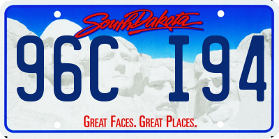 SD license plate 96CI94