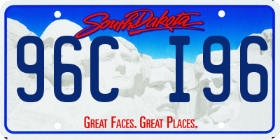 SD license plate 96CI96