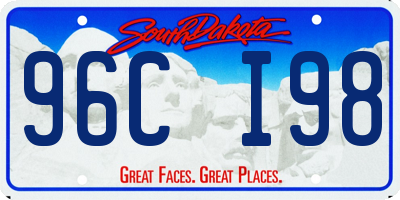 SD license plate 96CI98