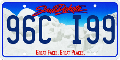 SD license plate 96CI99