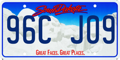 SD license plate 96CJ09