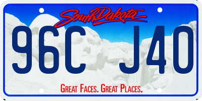 SD license plate 96CJ40