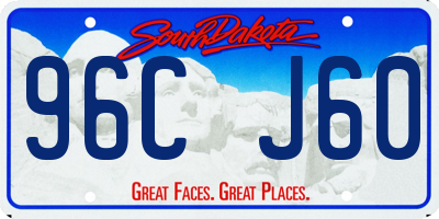 SD license plate 96CJ60