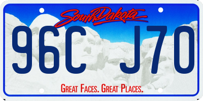 SD license plate 96CJ70