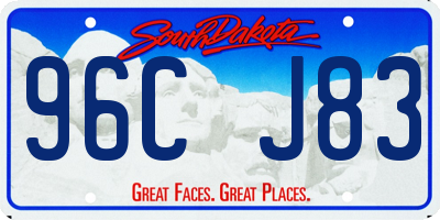 SD license plate 96CJ83