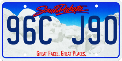SD license plate 96CJ90