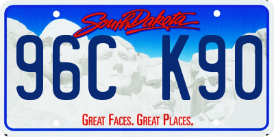 SD license plate 96CK90