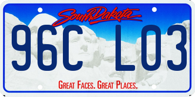 SD license plate 96CL03