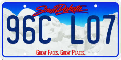 SD license plate 96CL07