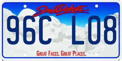 SD license plate 96CL08