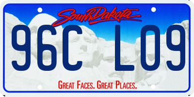 SD license plate 96CL09