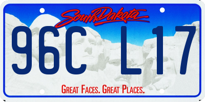 SD license plate 96CL17